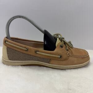 Sperry Top-Sider Womens Angelfish Linen Oat Boat Shoes Casual Size 6